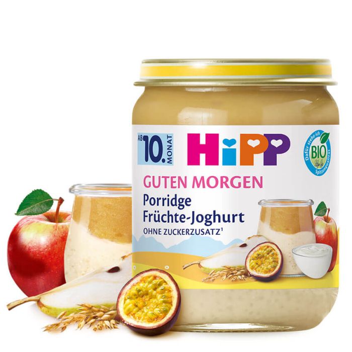 6 Pack: HiPP Good Morning Fruit-Joghurt Porridge (6x160g)