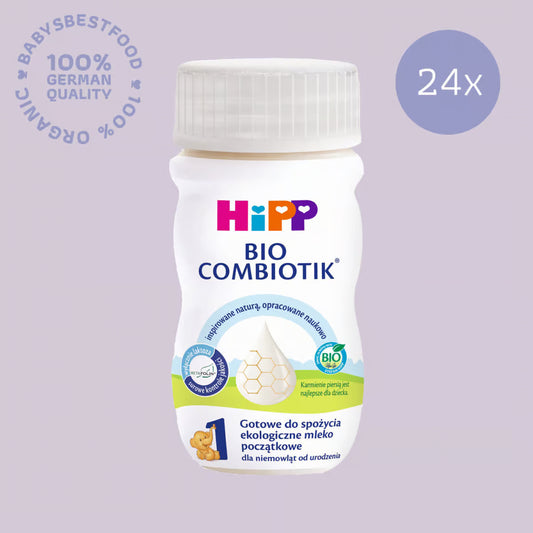 24x HiPP 1 Organic Combiotic Ready to Feed 90ml (EU-Version) ) (24x90ml)