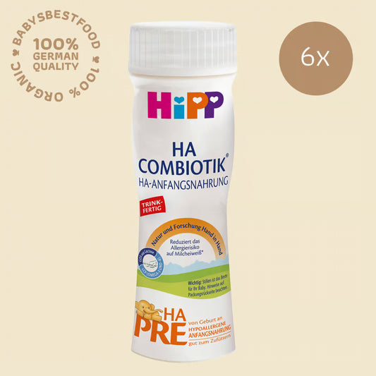 6x HiPP PRE HA-Combiotic Ready to Feed 200 ml (6x200ml)