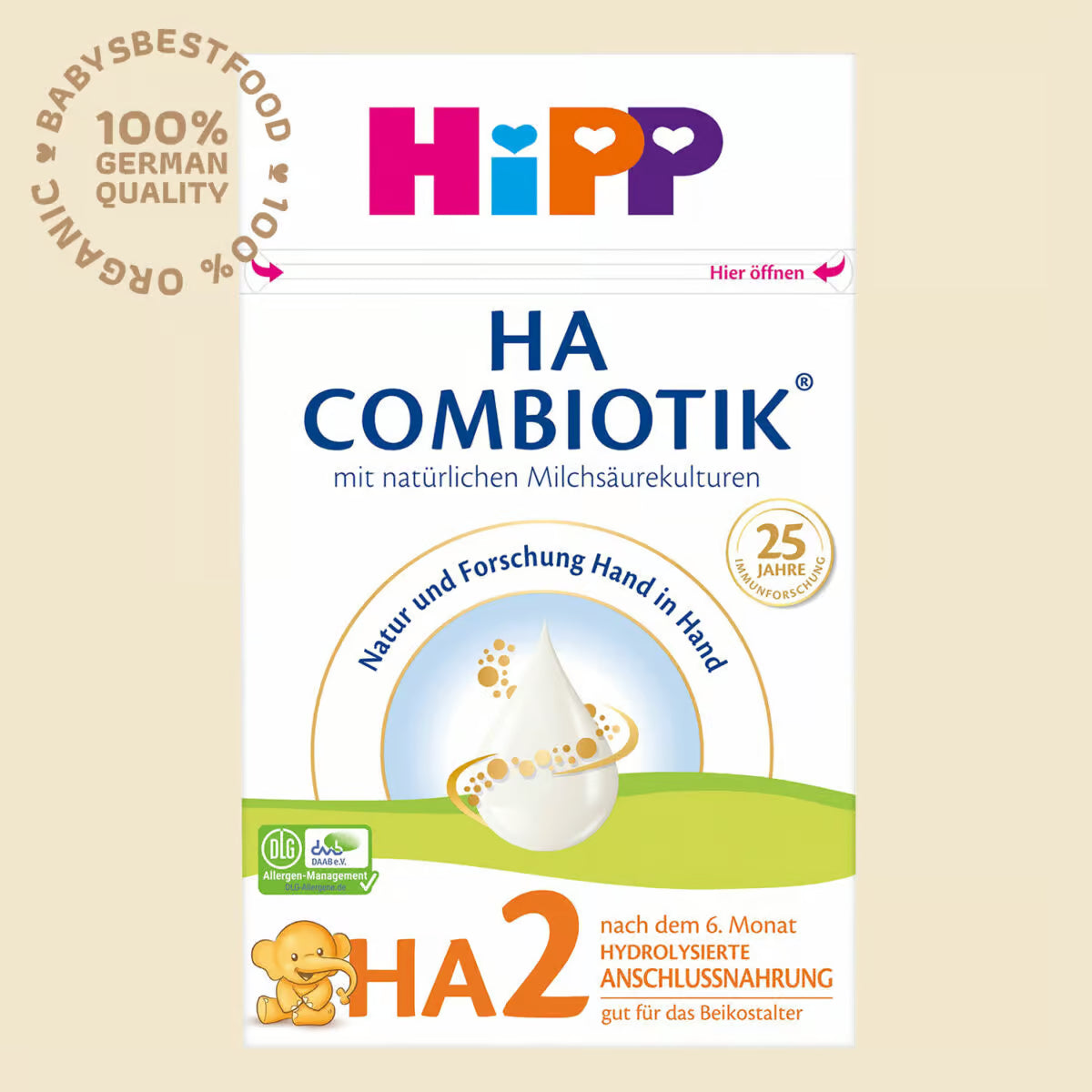 HiPP 2 HA-Combiotic – Hypoallergenic Follow-on Formula (600g)